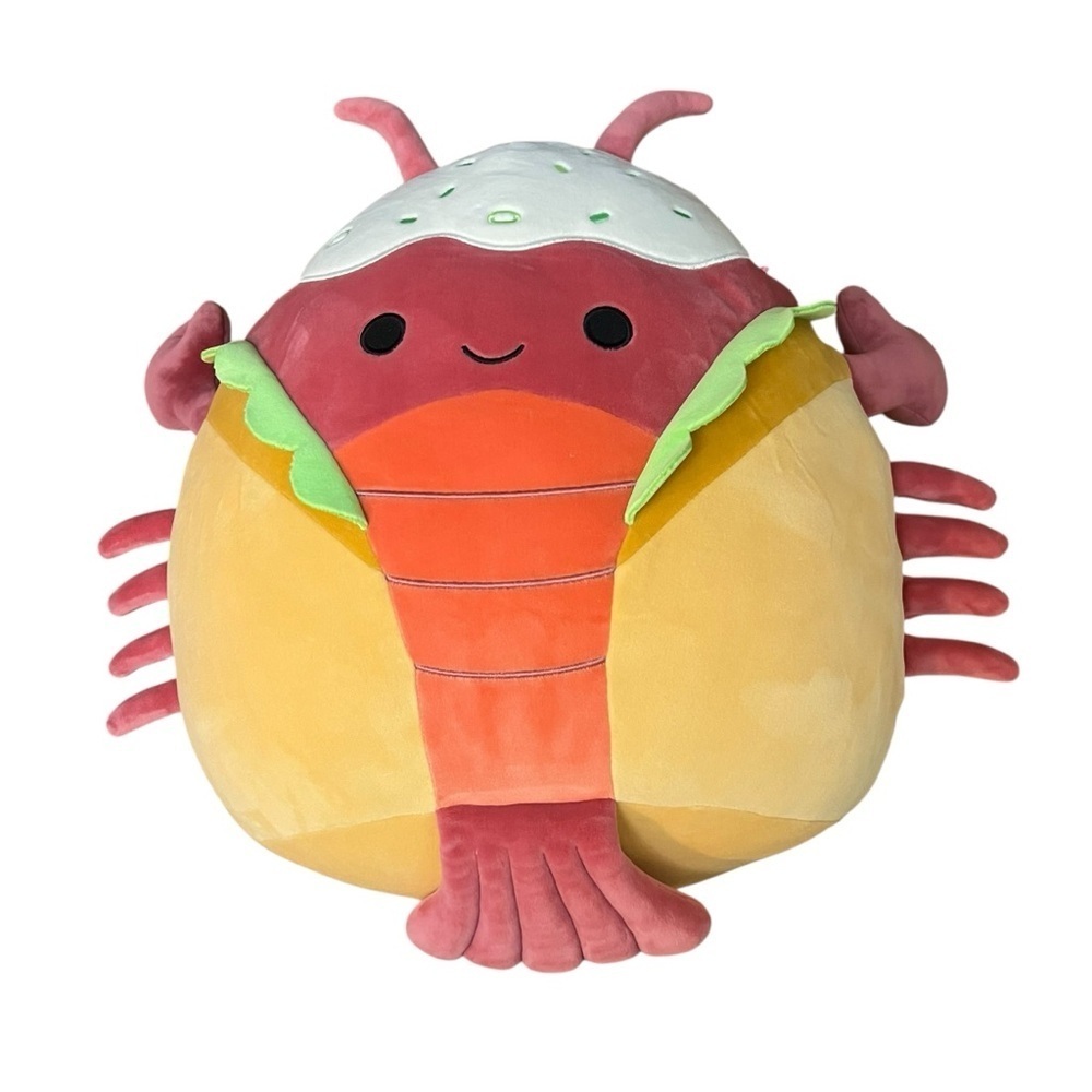Jazwares Squishmallows Lorono the Lobster Roll Plush Stuffed Animal -Size 14”